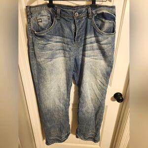 Buffalo David Bitton Blue Denim Jeans Size: 40W X 32L